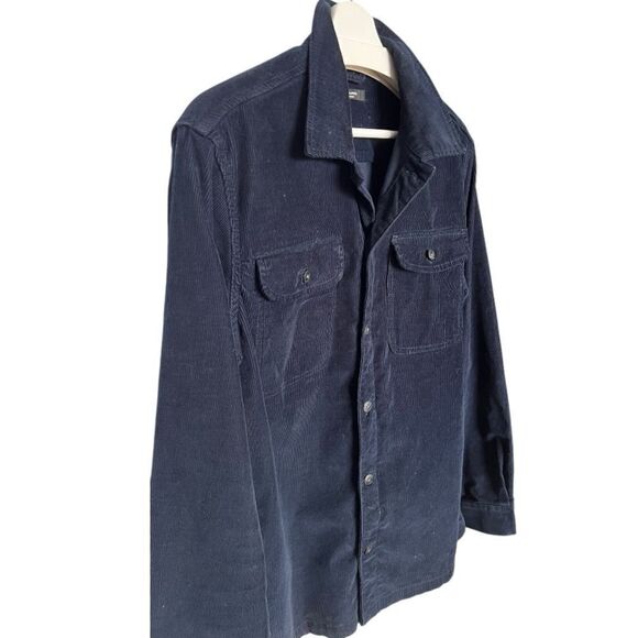JACK & JONES Navy Blue Corduroy Buttoned Men Shirt Jacket Size M - Picture 3 of 7
